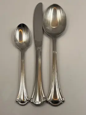 Serving3 International Insresple/serving3 Stainless Flatware Resplendence 3pc Replacement Set Spoons Knife