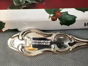 11110318 International Silver Company Merry Christmas Serving Trowel Pie Cake Server 11 Inch #2