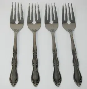 42116 International Silver 1847 Rogers Bros. Anniversary Salad Forks Stainless Flatware 6 3/8 Inch