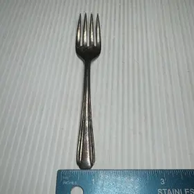 Ins233 International Silver Salad Fork S 6 7/8 Inch Stainless Flatware