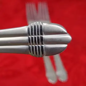 Ins453 International Silver 3x Sf Stainless Satin Bands Salad Forks