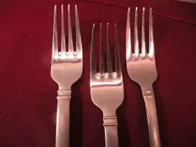 Ins548 International Silver Set Of 3 Salad Forks 18/10 Stainless Pattern 7 3/8 B #2