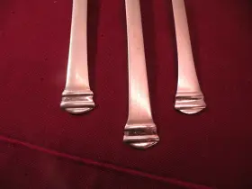 Ins548 International Silver Set Of 3 Salad Forks 18/10 Stainless Pattern 7 3/8 B #3