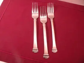 Ins548 International Silver Set Of 3 Salad Forks 18/10 Stainless Pattern 7 3/8 B