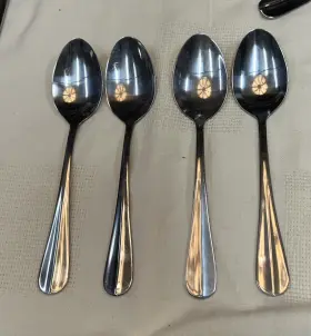 International Silver M9442 Set Of 4 Simplicity Teaspoons 6-3/8 Inch