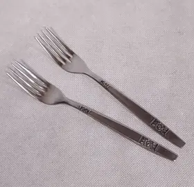 Inr45 Interpur Dinner Forks 2 Stainless Steel Rose 7.675 Inch