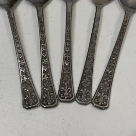 Inrfl01 Interpur Florenz Stainless Flatware By 5 Teaspoon Set Floral Handle