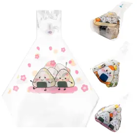 19.20x16.00x0.10cm Iplusmile Zmgu4ugzb485120qaz 100pcs Triangle Onigiri Wrappers Easy As Shown