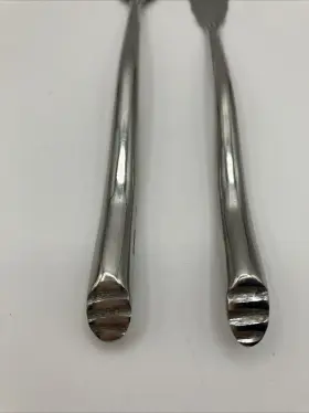 Hc035ss Izabel Lam Stainless Table Forks Heavy Duty Glossy Salad Dinner 8.5 7.5 #3