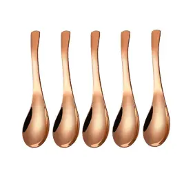 Jyyhsf 709520482883 5 Pcs Soup Spoon Stainless Steel Mirror Finish Spoons Kitchen Serving
