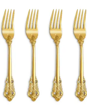 Hu-xi-102 Keawell Luxury Salad Forks Dessert Set Of 4 18/10 Stainless Steel 7 Inch