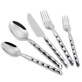 Kelenfer 676327281783 Silverware Set Stainless Steel 18/10 Flatware 40 Pieces Silver