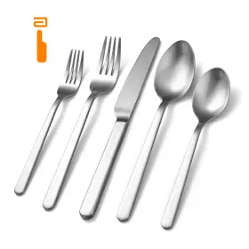 6616 Kingstone Forged 30-piece Silverware Set Matte Silver