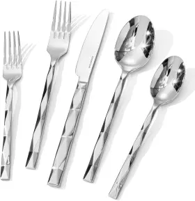 Ks8812 Kingstone Silverware Set Luxury 40 Piece Flatware For 40-piece Silver