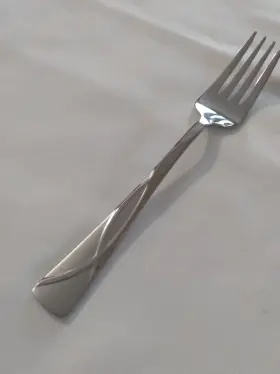 Kitchinox 026602713858 7 Stainless Flatware Lot Willow Sand Salad Dinner Forks Soup Spoons #2