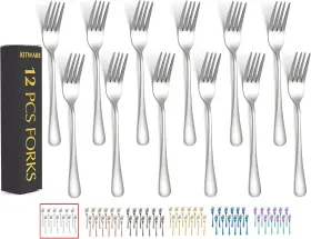 Xc1224 Kitware Silver Salad Forks Set Of 12 Pieces Stainless Steel Fork Xc1224 Kitware Silver Salad Forks Set Of 12 Pieces Stainless Steel Fork