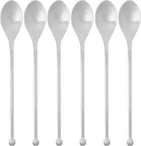 Knork 445000216267 Original Long Handle Iced Tea Spoon 6 Piece Set Matte Finish #2