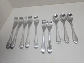 Knork 793842255898 Lot Of 10 Silverware Collection Cutlery Utensils . Forks And Spoons
