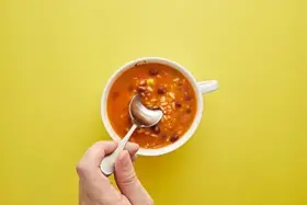 Knork 810104270236 Lite Bouillon Specialty Soup Spoon 4 Piece Set Matte #2