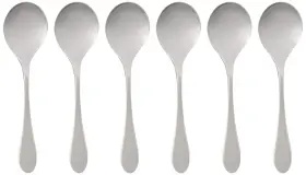 Knork 898495001523 Original Bouillon Stainless Steel Soup Specialty Spoons 6 Piece Set Gloss #2