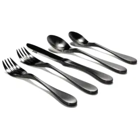 Knork 898495002889 Titanium Coated 5 Piece Flatware Set Matte Black