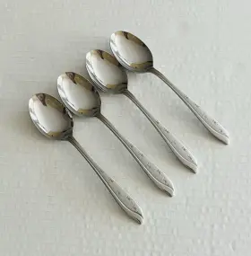 Kba1 Koba Stainless Japan 4 Teaspoons Glossy Stars Atomic Mcm