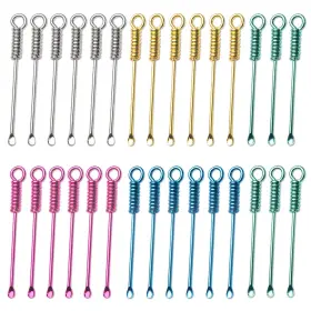 20241014005 Koceci 30 Pcs Tiny Spoon Portable Powder Sparkling Mini Necklace Alloy M