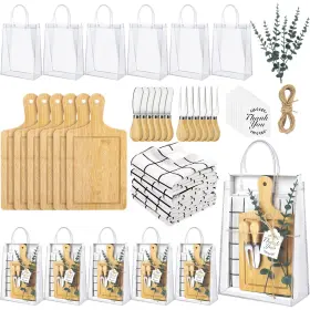 Tn0625 Kochorie 6 Sets Baby Shower Prizes For Game Winners 49 Pcs Square Bamboo Cheese Board