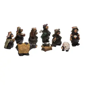 Yamj3383 Kurt S. Adler Resin Nativity Bear 4-inch Set Of 9