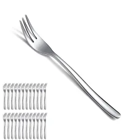 Kr.271tf.s24.1 Kyraton Dessert Forks 24 Pieces 6.15 Inch Stainless Steel Cake Silverware Set Fruit Fo