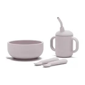 Lalo 810114451830 First Bites Silicone Baby Feeding Set - Led Weaning Supplies Non-