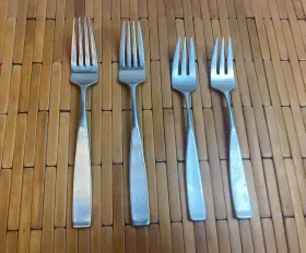Lauffer By Towle 044228068190 Bedford 18/8 Stainless Steel 2 Dinner Forks And Salad #2
