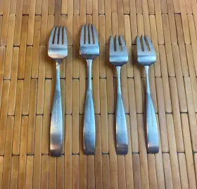 Lauffer By Towle 044228068190 Bedford 18/8 Stainless Steel 2 Dinner Forks And Salad #3