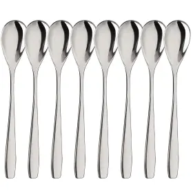 Leegg 638479380554 Stainless Steel Egg Spoons For Soft Boiled Eggs Set Espresso Desse