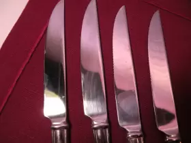 11612395 Lenox Set Of 5 Hartleigh Steak Knife Knives 9 3/8 Gg4 #2