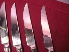 11612395 Lenox Set Of 5 Hartleigh Steak Knife Knives 9 3/8 Gg4 #3