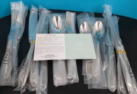 Lenox 194372021586 Forest Park 18/10 Stainless 24pc. Flatware Set Service For 4 New In Box