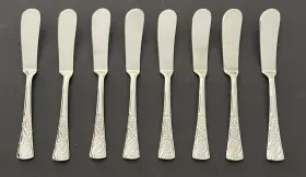 Lenox 721074377699 Holiday Set Of 8 Spreaders Holly Bow Christmas Stainless Butter Knives