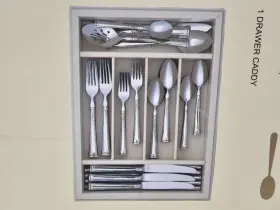 815485 Lenox Esquire 65-piece Flatware Set With Drawer Caddy Brand New #2