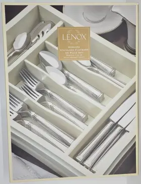 815485 Lenox Esquire 65-piece Flatware Set With Drawer Caddy Brand New