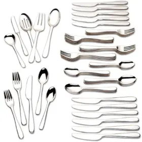 823585 Lenox Stratton - Stainless Steel 65-piece Flatware Set New Other