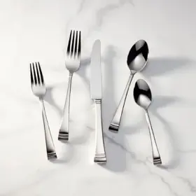 863540 Lenox Federal Platinum Glossy - 18/10 20pc. Flatware Set Service For Four