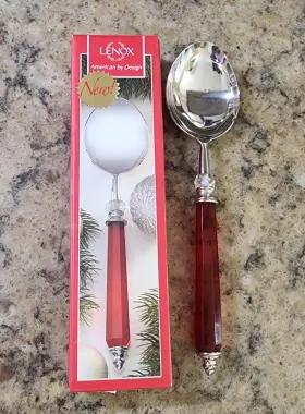 Lenox 882864451668 Holiday Jewel Table Serving Spoon 11.25 Inches Long