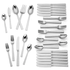 883708 Lenox - Bratton Stainless Steel 65-piece Flatware Set New Other
