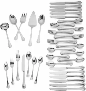 892282 Lenox Alcott Stainless Steel 89-piece Flatware Set - New Other