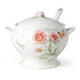 892532 Lenox Butterfly Meadow 2-piece Tureen And Ladle Set 5.75 Lb Multicolor