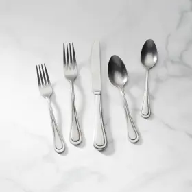 893079 Lenox Textured Neutrals - 18/10 Stainless 24pc. Flatware Set Service For Four