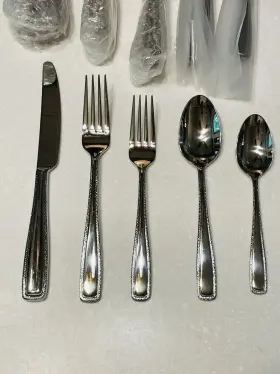 894145 Lenox New Stonecliff - 18/10 Stainless 42pc. Flatware Set Service For Eight