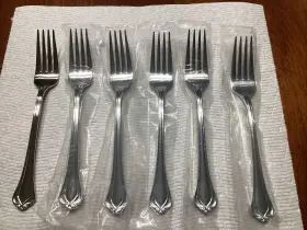 Sfx6 Lenox Alc/sfx6 Alcott Salad Forks Lot Of 6 New