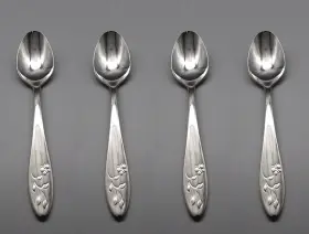 Lenox Bumea/tsx4 Butterfly Meadow Teaspoons 18/10 Stainless Flatware - Set Of Four New